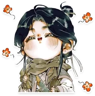 Telegram sticker 😇 Tiān Guān Cì Fú (1) by Kou