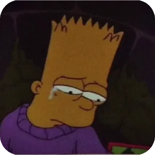 Video sticker 👍 Sad Bart by nths
