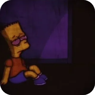 Sticker 👍 Sad Bart by nths