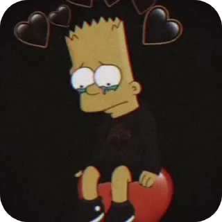 Video sticker 👍 Sad Bart by nths