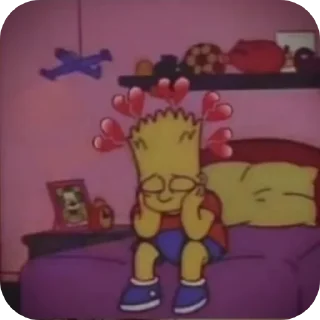 Video sticker 👍 Sad Bart by nths