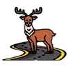 Sticker 🦌 @tipichnoe_xtz