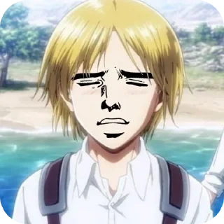 Telegram sticker 💇 attack on titan @lli_xlli