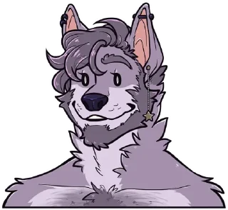Telegram stiker 😶 Violet Loup