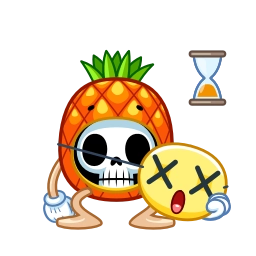 Telegram sticker 😵 Pineapple