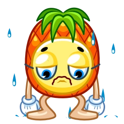 Telegram sticker 😢 Pineapple