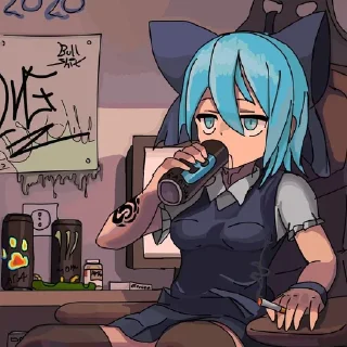 Telegram sticker 🔋 Аниме тяночки 2 (@suishafter)