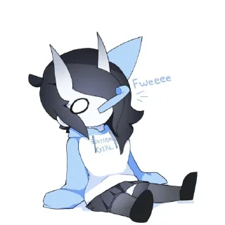 Sticker 🪑 Спуки милашка🩵