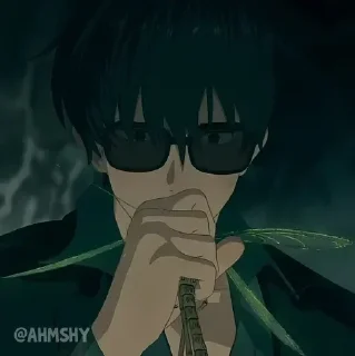 Telegram sticker 🍩 - ᗷY @ahMshY 𓉮 . Trigun