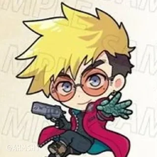 Telegram sticker 🍩 - ᗷY @ahMshY 𓉮 . Trigun