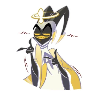 Telegram sticker 😏 Адам — (Отель Хазбин) / Adam — (Hazbin Hotel)