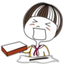 Telegram sticker 😆 Exam student