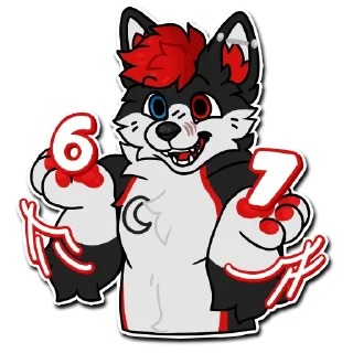 Sticker 6️⃣ wilkieł uwu pack by JvRex
