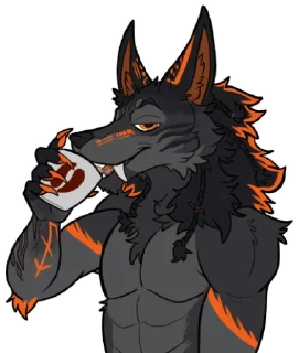 Telegram sticker ☕️ Fengrimir Blade