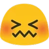 Sticker 😣 Blobmoji static