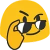 Sticker 😏 Blobmoji static
