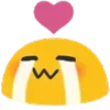 Sticker 😍 Blobmoji static