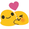 Video sticker 👩‍❤️‍👩 Blobmoji static