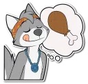 Sticker 🍗 WolfPupTKStickers