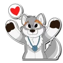 Telegram sticker ❤️ WolfPupTKStickers