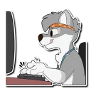 Telegram sticker 🖥 WolfPupTKStickers