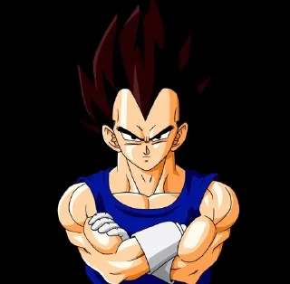 Telegram sticker 🤨 Вегетта :: @fStikBot