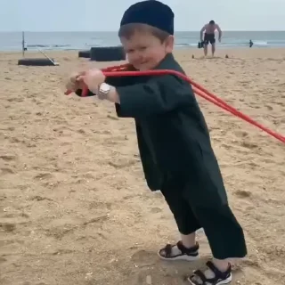 Телеграм стикер 💪 Hasbik 4.0 by 🐰