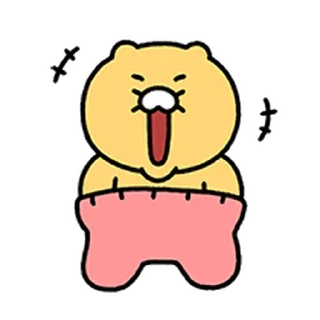 Telegram stiker ⭐ 춘식이와 누구냥 @manbull_sticker_bot