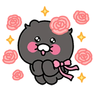 Telegram stiker ⭐ 춘식이와 누구냥 @manbull_sticker_bot