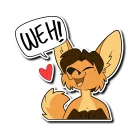 Telegram sticker ❤️ Kyto