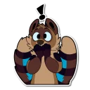 Telegram sticker ❗ Kokkuri