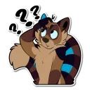 Telegram sticker ❓ Kokkuri