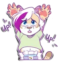 Telegram stiker ✋️ AllanTheLilLynx Sticker