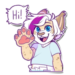 Sticker 👋 AllanTheLilLynx Sticker