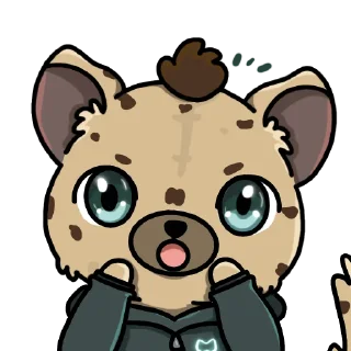 Телеграм стикер 😮 HyENA