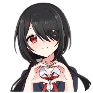 Telegram sticker 🫶 Tokisaki Kurumi<3