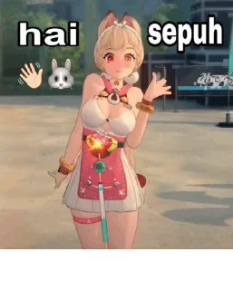 Video sticker 👋 kelinci zzz by Poωer
