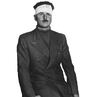 Телеграм стикер 😷 Sir Oswald Mosley