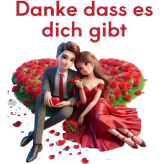 Telegram sticker 😁 Hab dich lieb❤️❤️