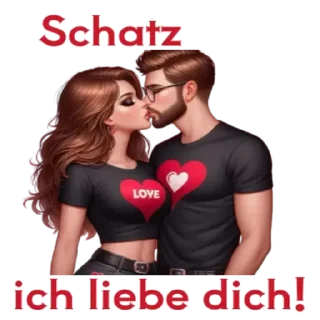 Sticker 😁 Hab dich lieb❤️❤️