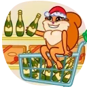 Telegram sticker 🍾 Squirrel