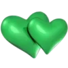 Sticker 💚 green ➜ @emoji1