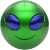 Sticker 👽 green ➜ @emoji1