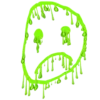 Sticker ☹️ green ➜ @emoji1