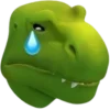 Sticker 🦖 green ➜ @emoji1