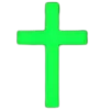 Sticker ✝️ green ➜ @emoji1