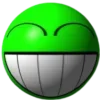 Sticker 😁 green ➜ @emoji1