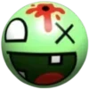 Video sticker 💀 green ➜ @emoji1