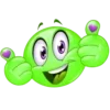Video sticker 👍 green ➜ @emoji1