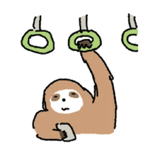 Telegram sticker ⭐ 느릿한 친구들 @moe_sticker_bot